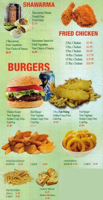 Menu of Bilal Halal Chicken & Pizza photo11