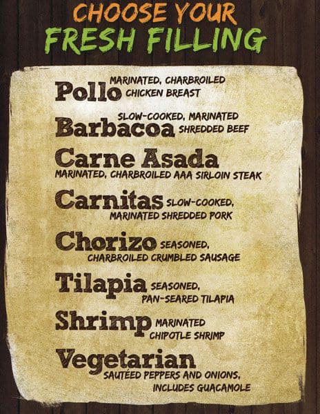 Menu of Mucho Burrito photo6