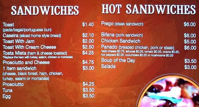 Menu of Seara photo3