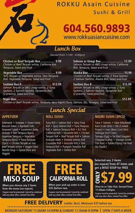 Menu of Rokku Asian Cuisine photo7