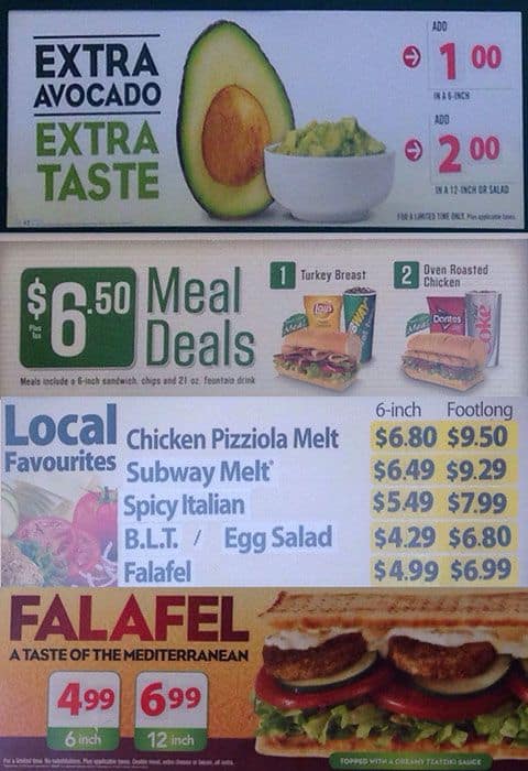 Menu of Subway photo10