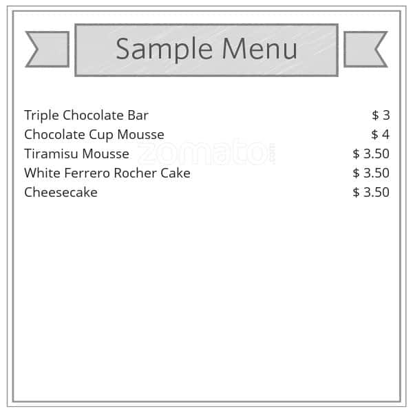 Menu of Sweet Castle photo2