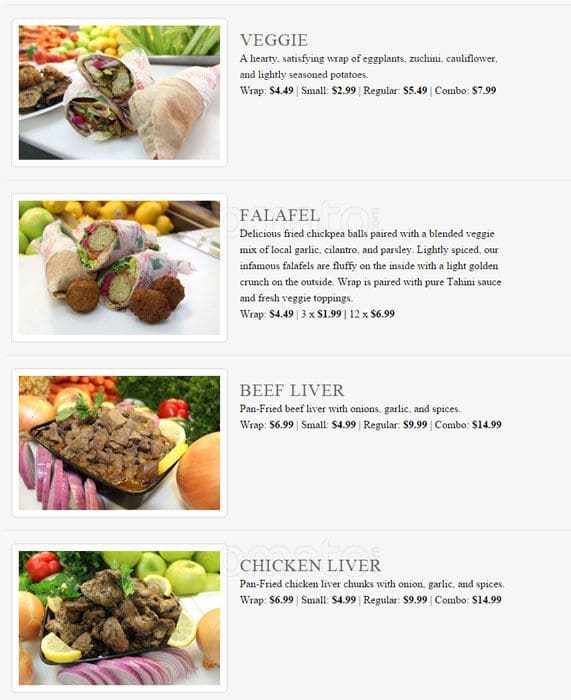 Menu of Ghazale photo5