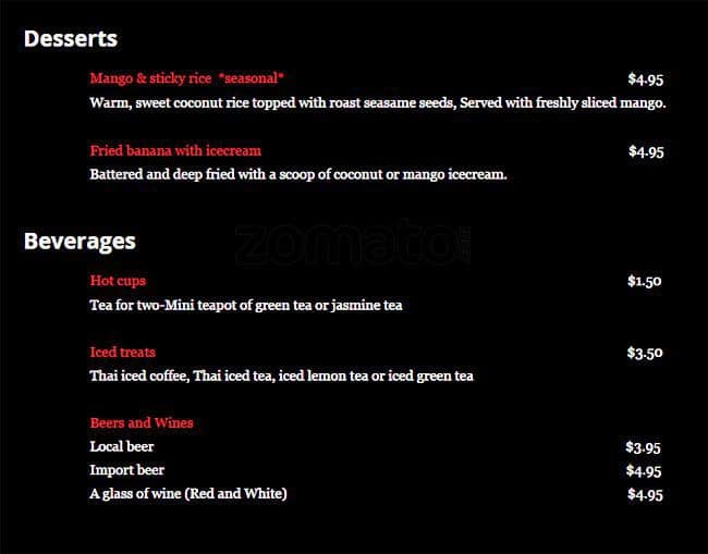 Menu of Take Thai Home photo9