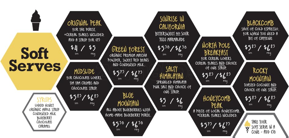 Menu of Soft Peaks Ice Cream photo2