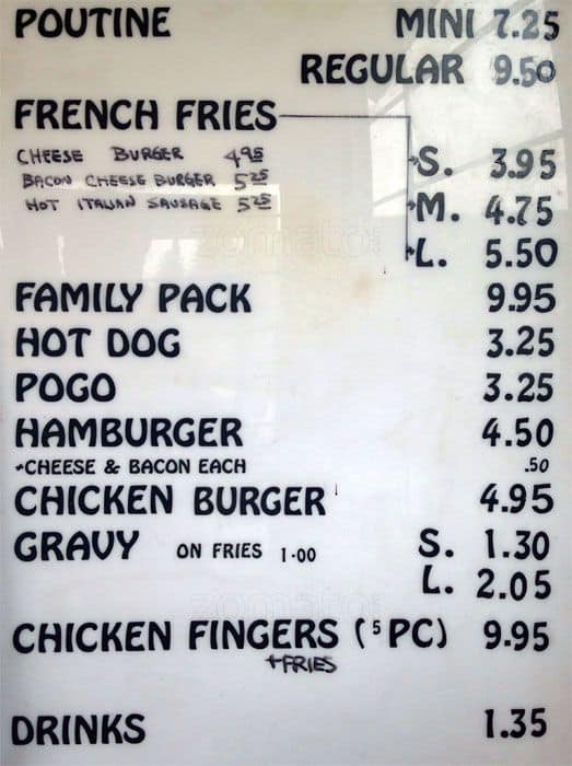 Menu of S&G Fries & Burgers photo2