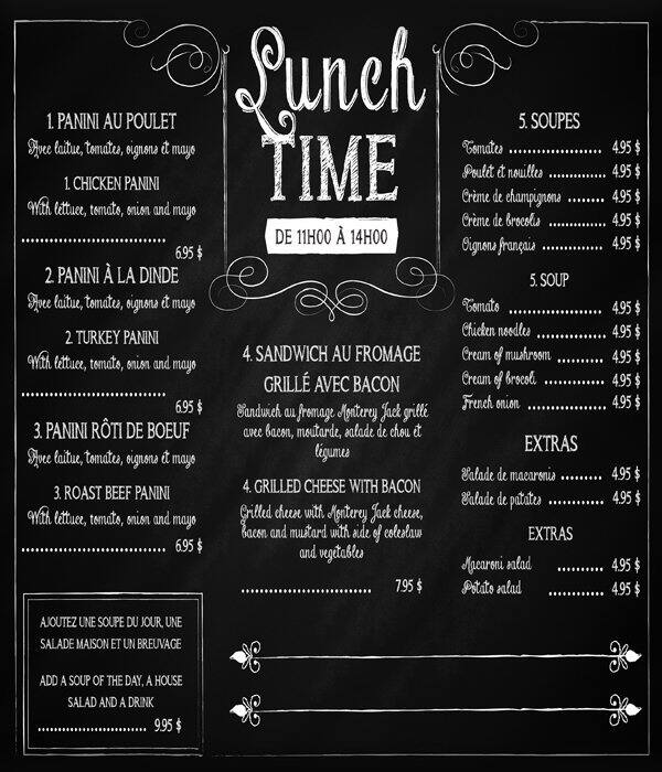 Menu of Mademoiselle Urban RestoBar photo3