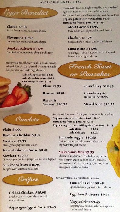 Menu of Lunasole Resto Bar photo2