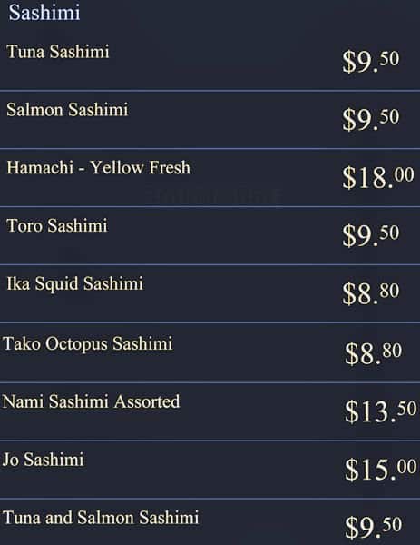 Menu of Isami Sushi photo11