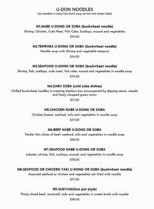 Menu of Yumei Sushi photo7