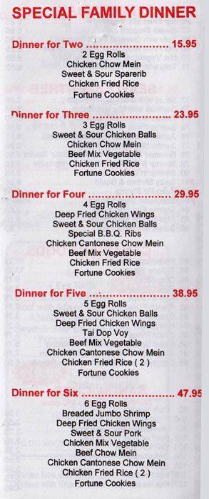 Menu of Harbour King photo7