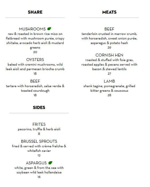 Menu of The Chase photo3