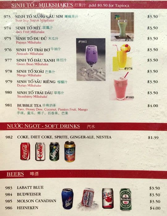 Menu of Pho Com Vietnam photo15