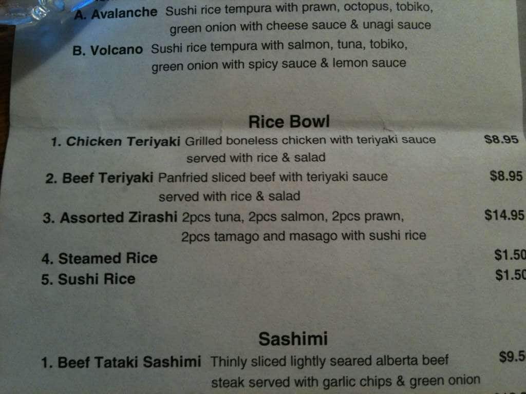 Menu of Sushi & Co. photo3