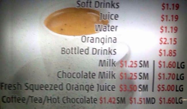 Menu of Paddingtons Pump photo5