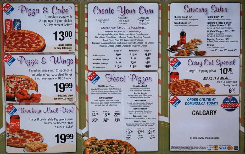 Menu of Domino’s photo3