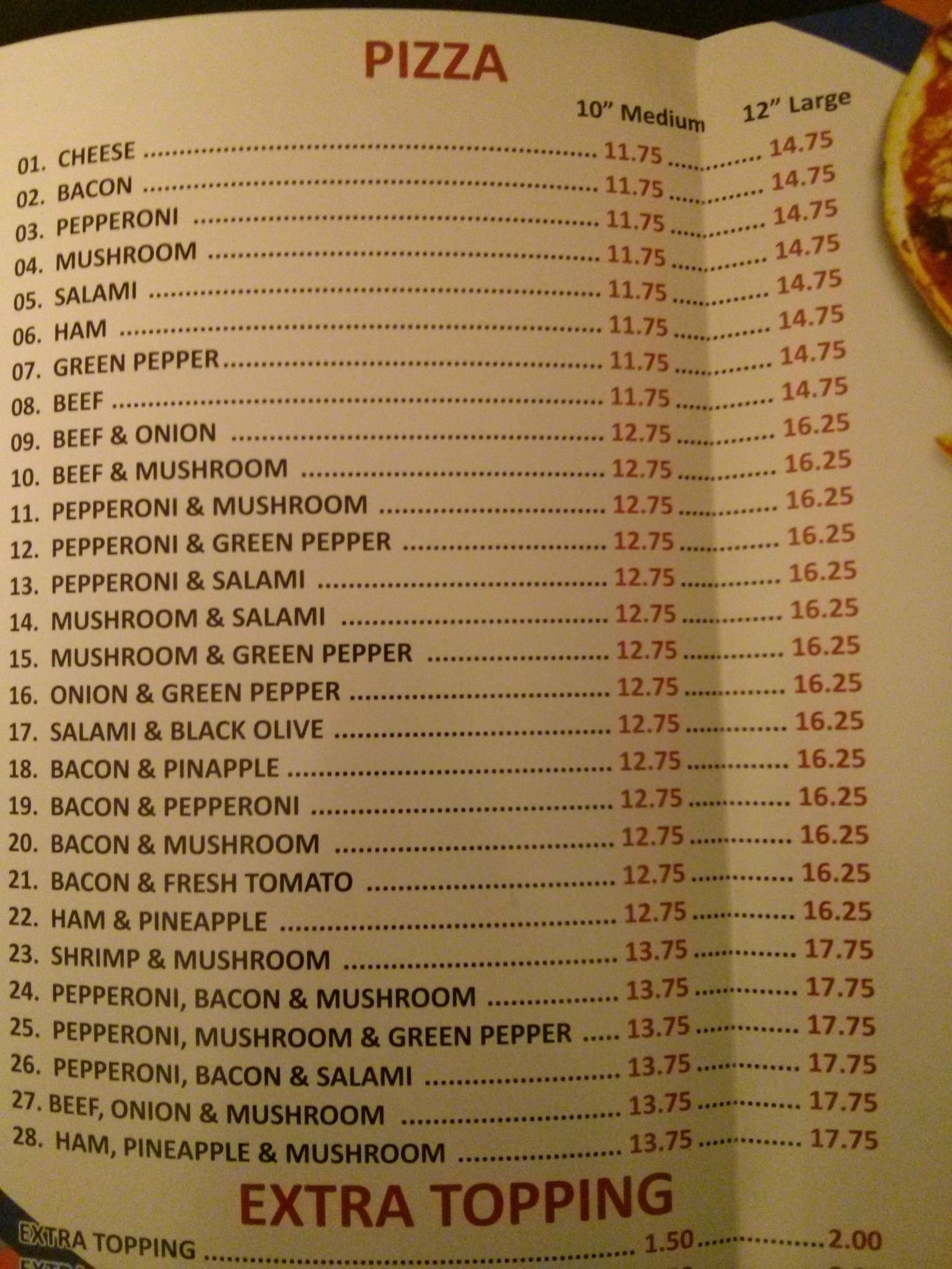 Menu of Time Out Pub photo6