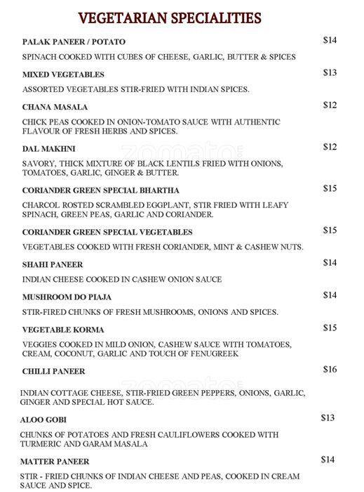 Menu of Coriander Green photo9