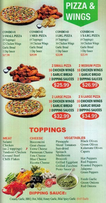 Menu of Bilal Halal Chicken & Pizza photo9