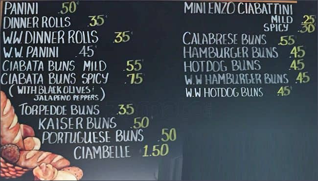 Menu of Lazio photo3