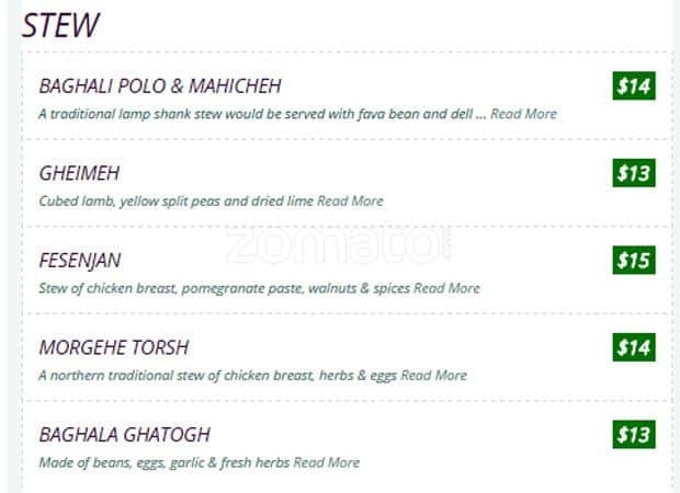 Menu of North Restaurant photo9