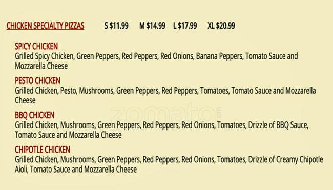 Menu of East Van Pizza photo3