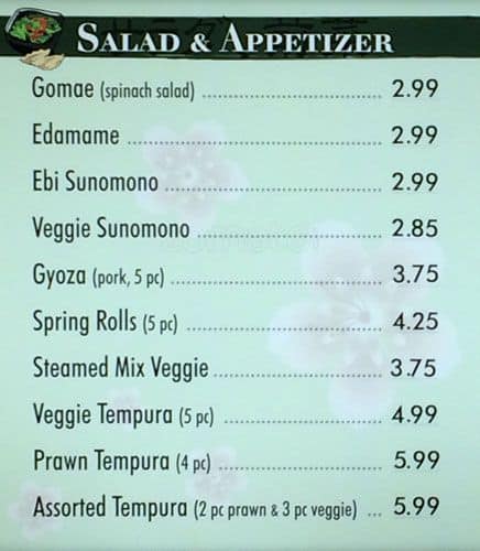 Menu of Bento Sushi photo2