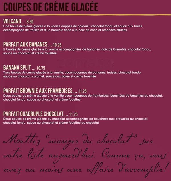 Menu of Cacao 70 photo16