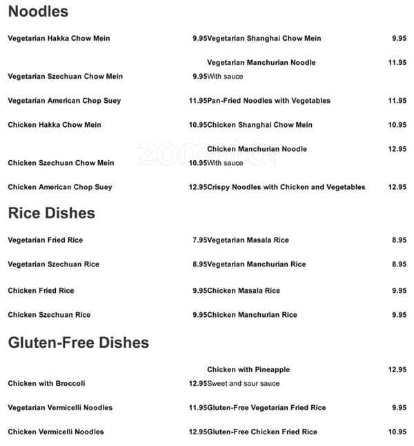 Menu of Indian Wok photo5