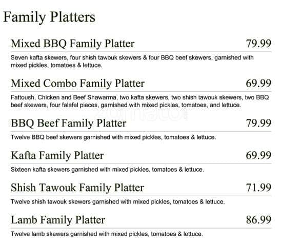 Menu of Paramount Fine Foods photo11