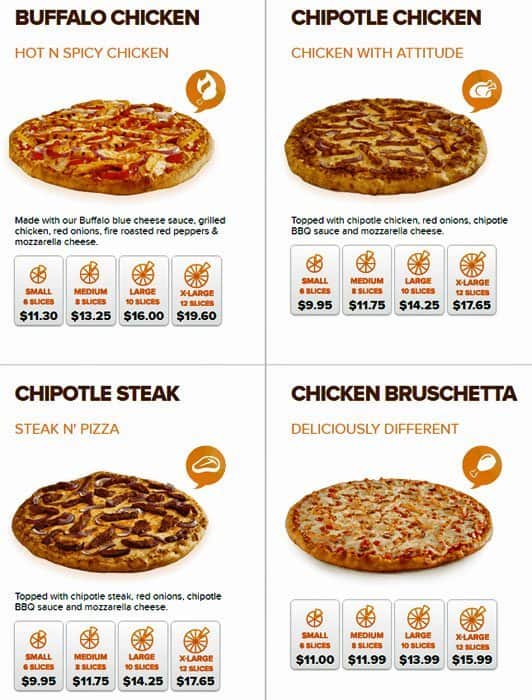 Menu of Pizza Pizza photo2