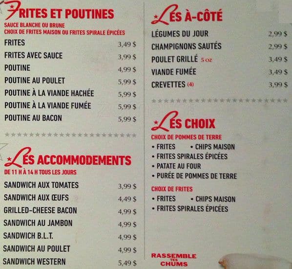 Menu of La Drave photo7