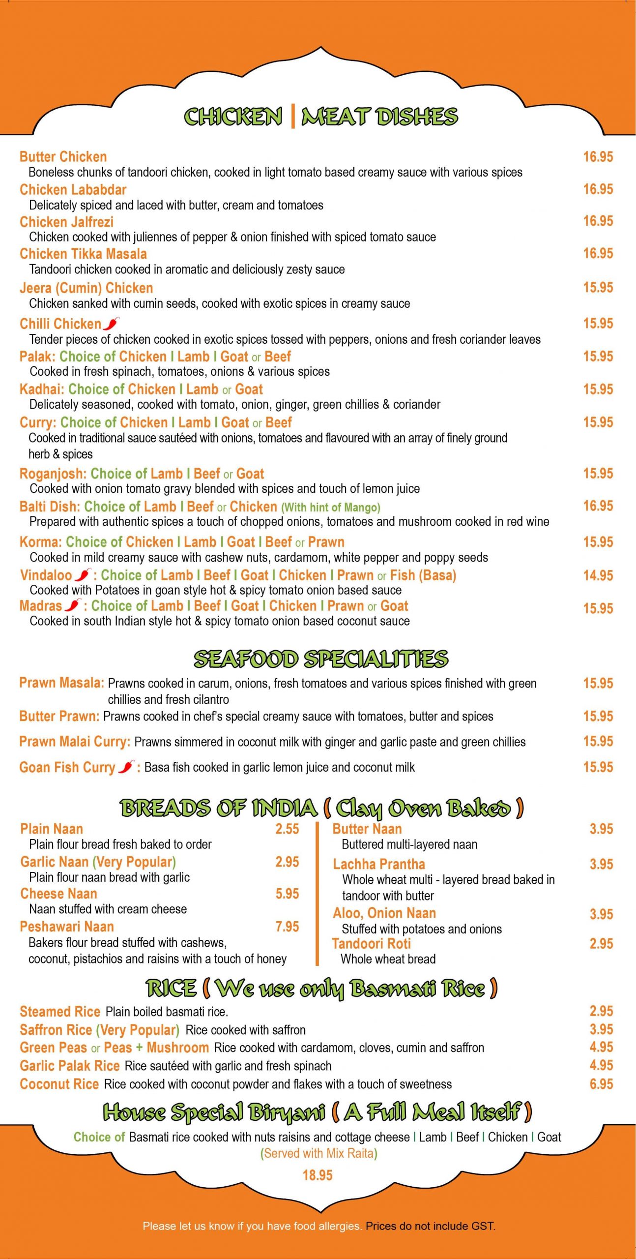 Menu of Namskar Cuisine of India photo3