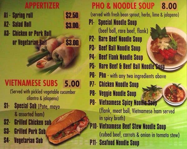 Menu of Pho Express photo2