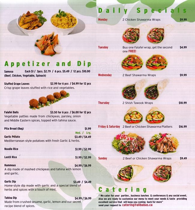 Menu of Ali Baba’s photo2