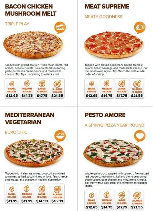 Menu of Pizza Pizza photo7