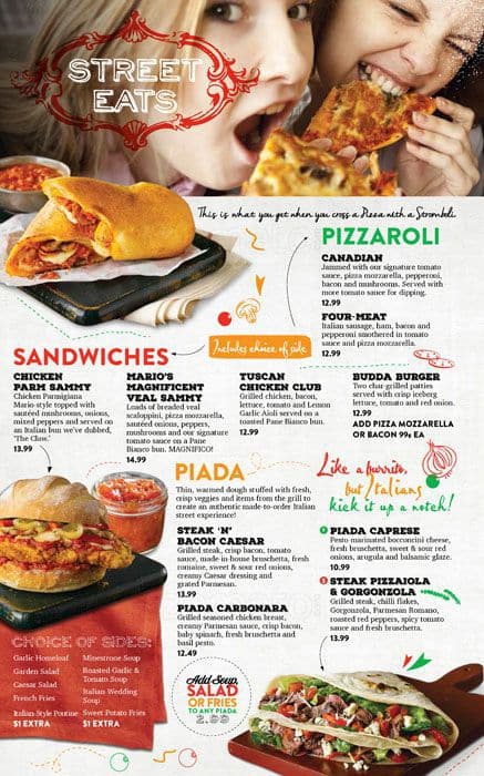 Menu of East Side Mario’s photo2