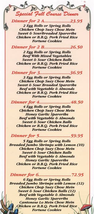 Menu of Honey Bee Restaurant photo8