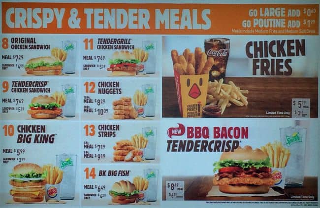 Menu of Burger King photo3