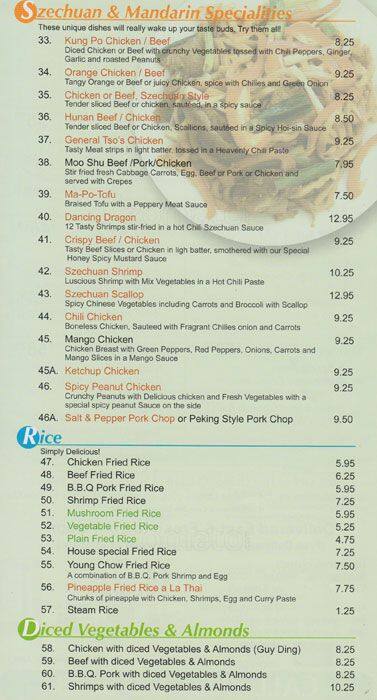Menu of Chinese Express photo3