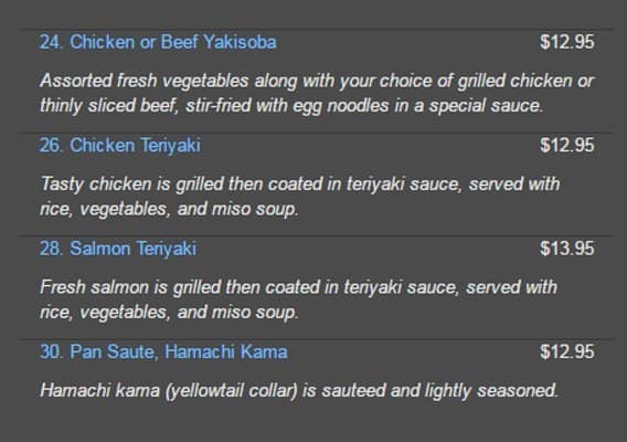 Menu of Sushi Kimu photo7