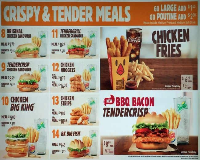 Menu of Burger King photo3