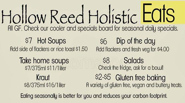 Menu of Hollow Reed Holistic photo2