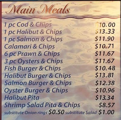 Menu of Celine’s Fish and Chips photo3