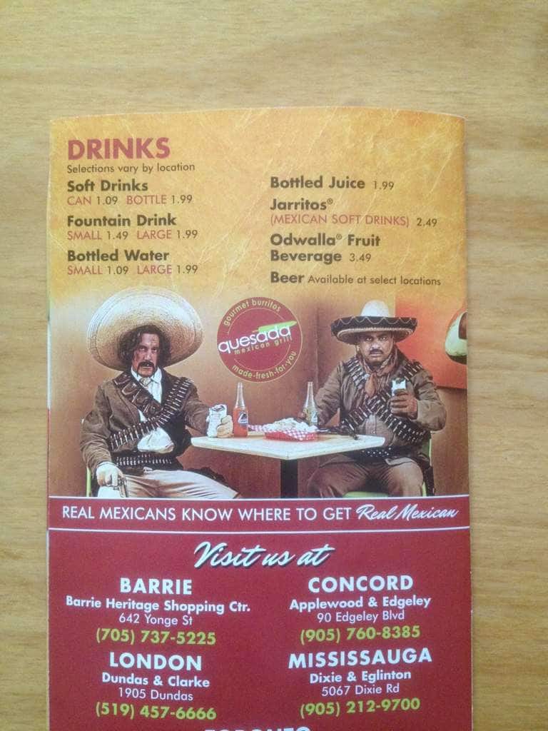 Menu of Quesada Burritos & Tacos photo7