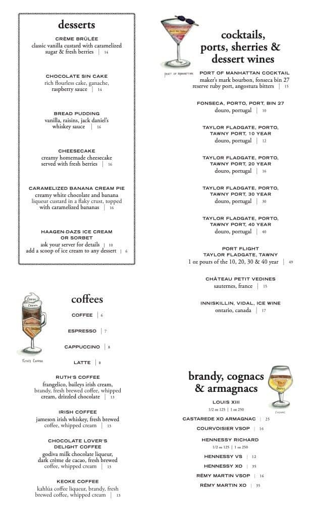 Menu of Ruth’s Chris Steak House photo8