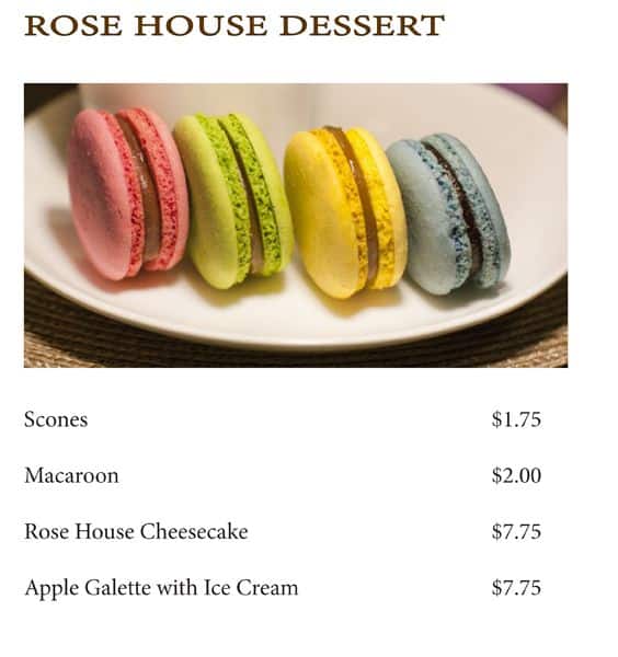 Menu of Rose House photo6