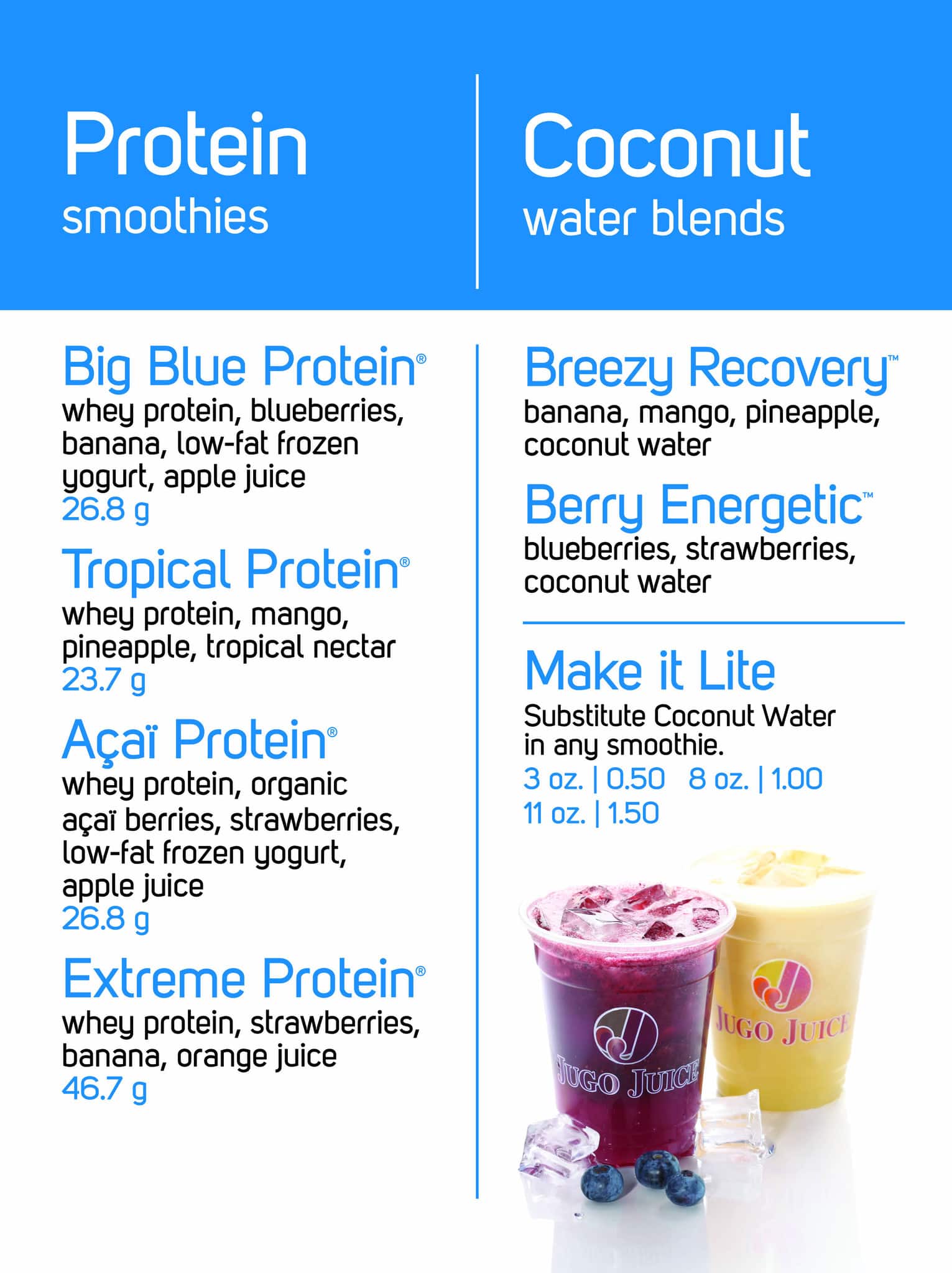 Menu of Jugo Juice photo5