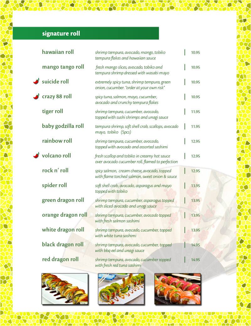 Menu of Ta’ke Sushi Restaurant photo3