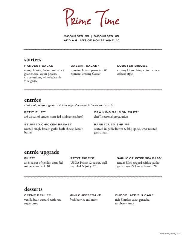 Menu of Ruth’s Chris Steak House photo2